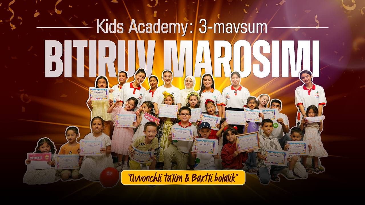 Kids Academy 3-mavsum bitiruv marosimi